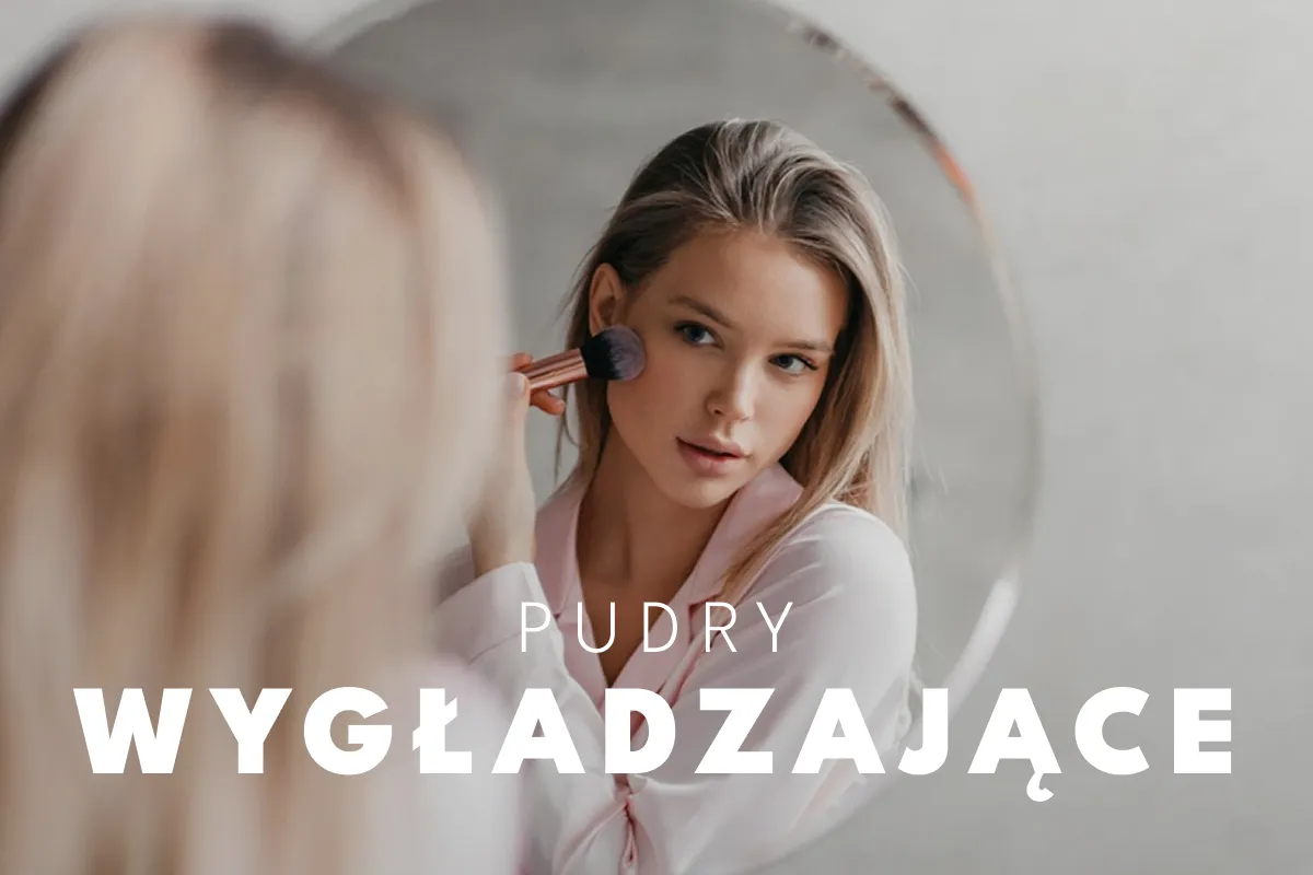 aplikacja pudru do cery mieszanej pędzel gąbka
