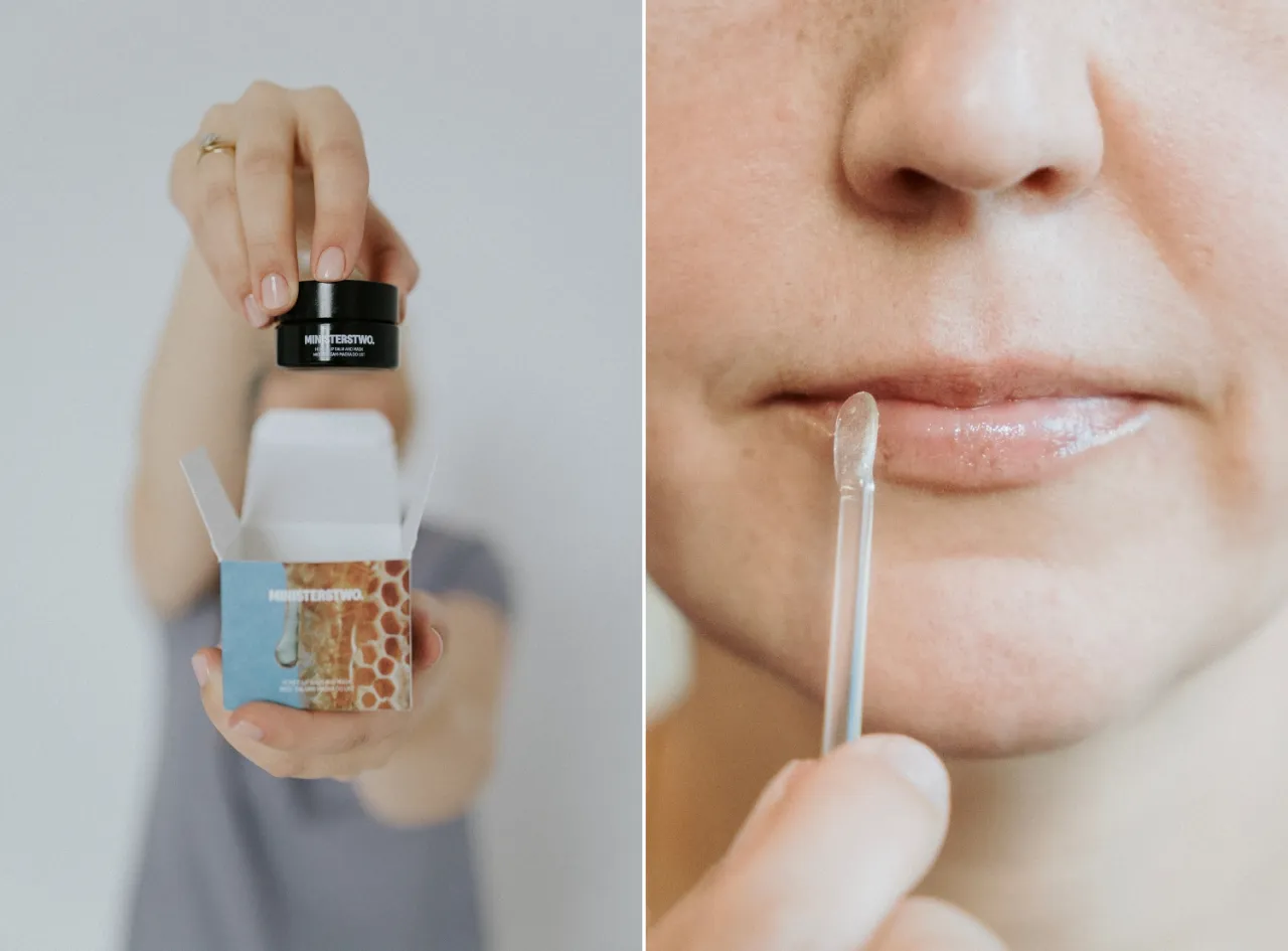 Różne balsamy i maści do ust do pielęgnacji po zabiegu