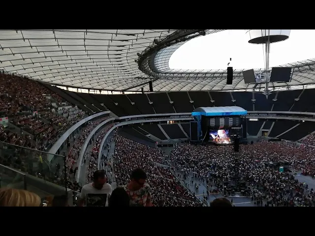 Stadion PGE Narodowy widok z góry na koncert
