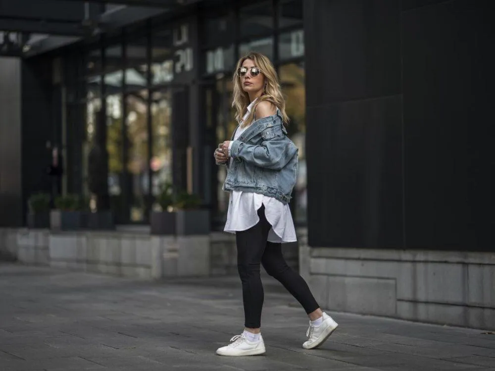 stylizacje legginsy casual oversize t-shirt bluza