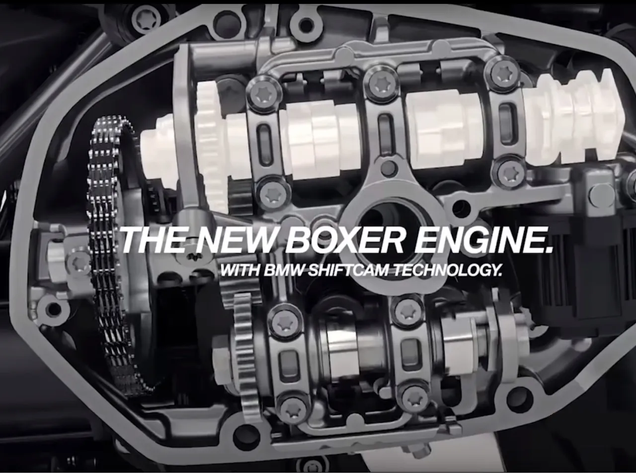 Silnik Boxer BMW ShiftCam przekrój