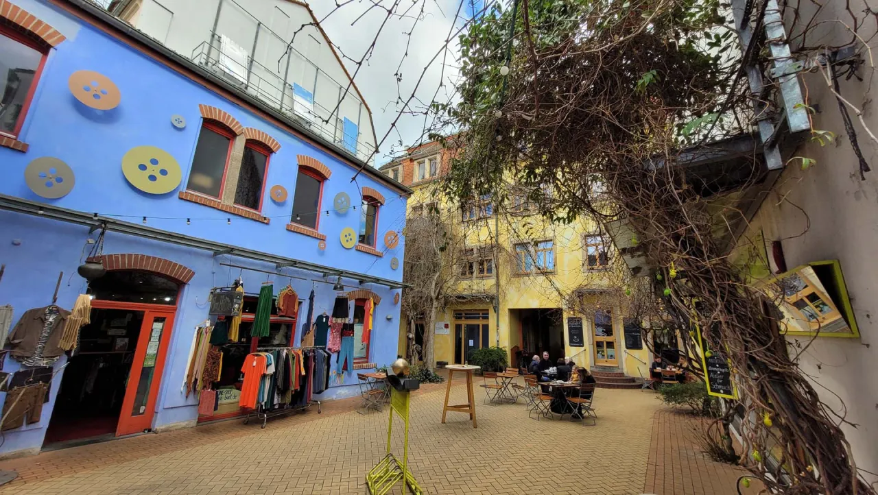 Dresden Neustadt Atmosph&auml;re Kunsthofpassage