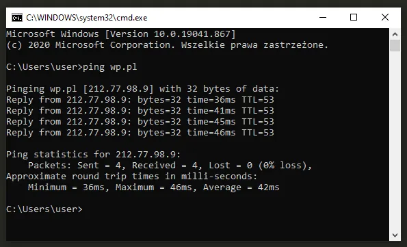 przykładowe narzędzie do sprawdzania ip online