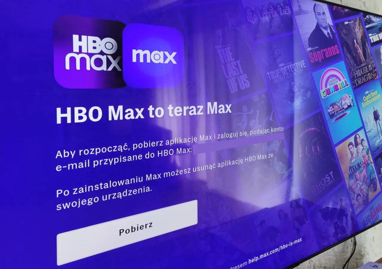 Aplikacja Max na telewizorze Smart TV