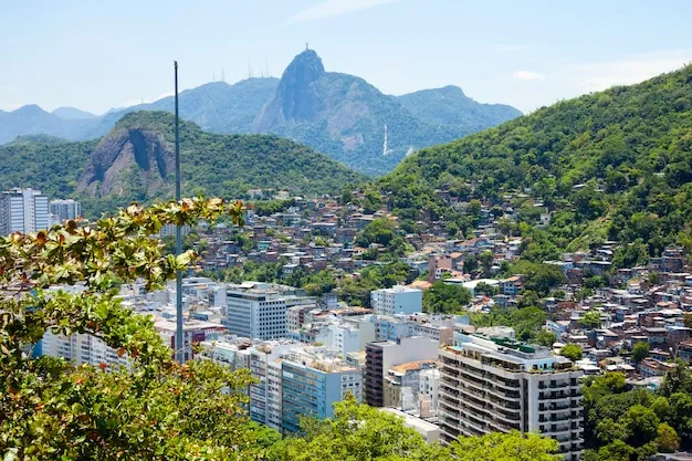 Brazylia krajobrazy miasta favela kontrast