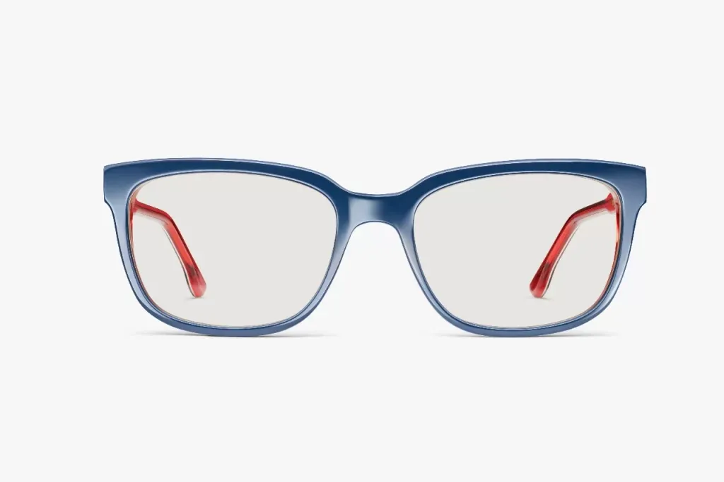 różne typy okularów z filtrem światła niebieskiego