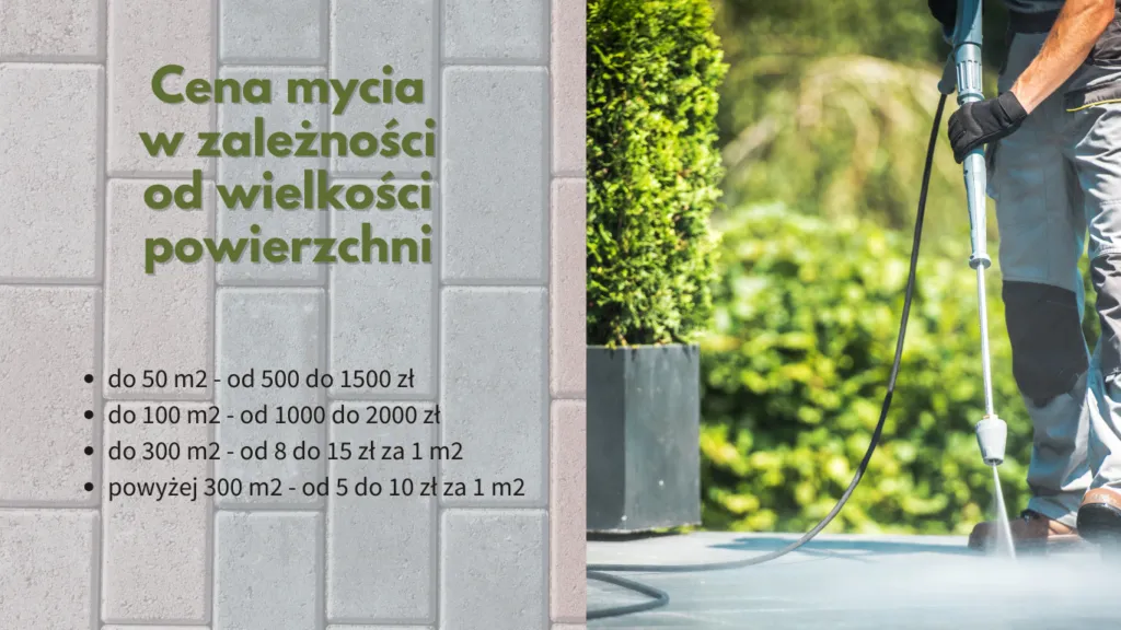 tabela koszt&oacute;w czyszczenia kostki brukowej