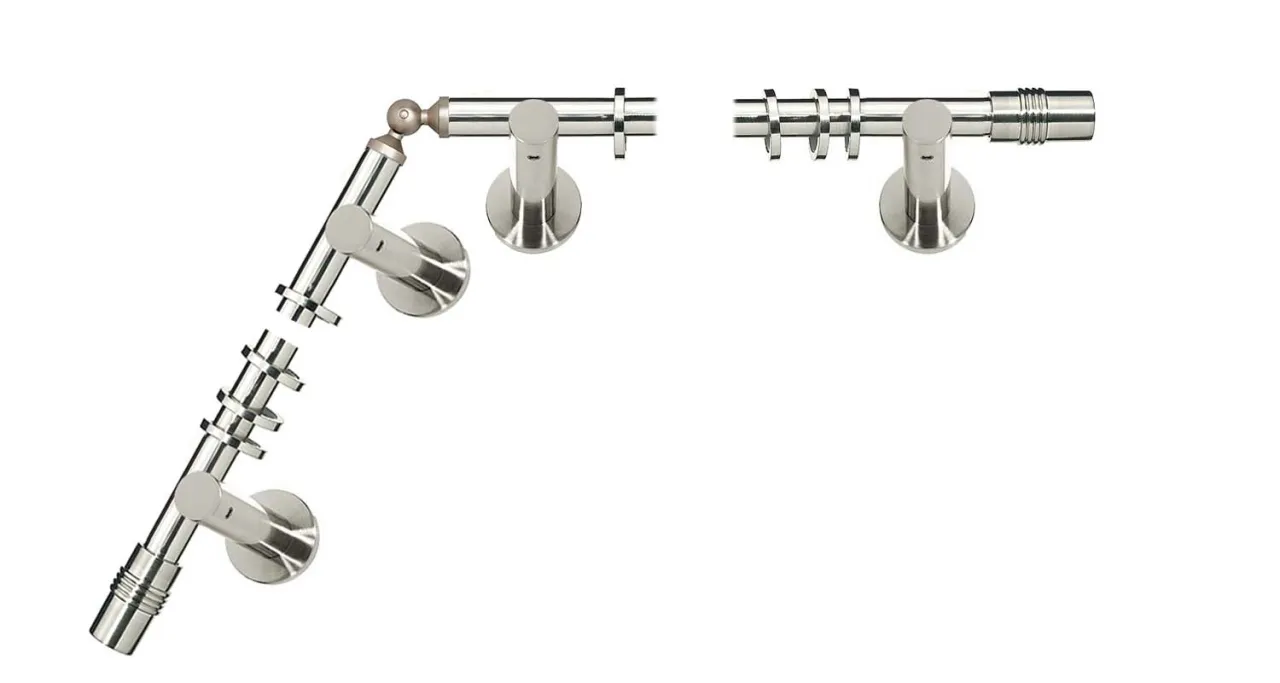 karnisz narożny łącznik przegubowy