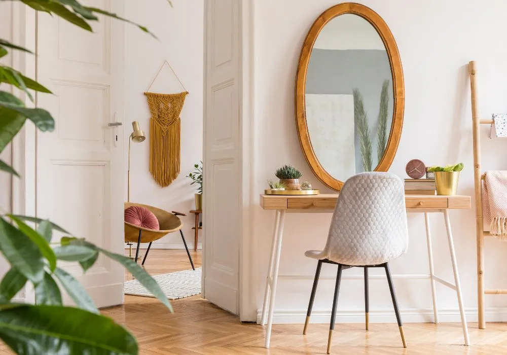 Krzesła do toaletki w r&oacute;żnych stylach aranżacji