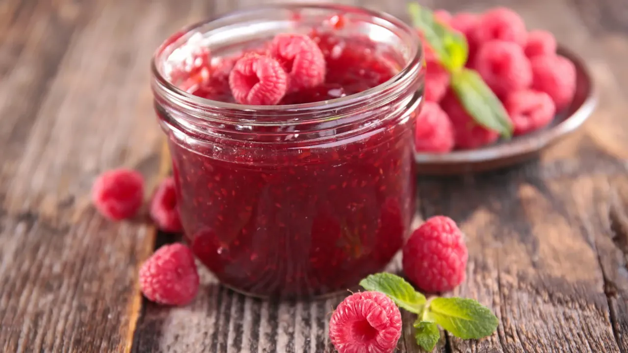 dżem malinowy z wanilią