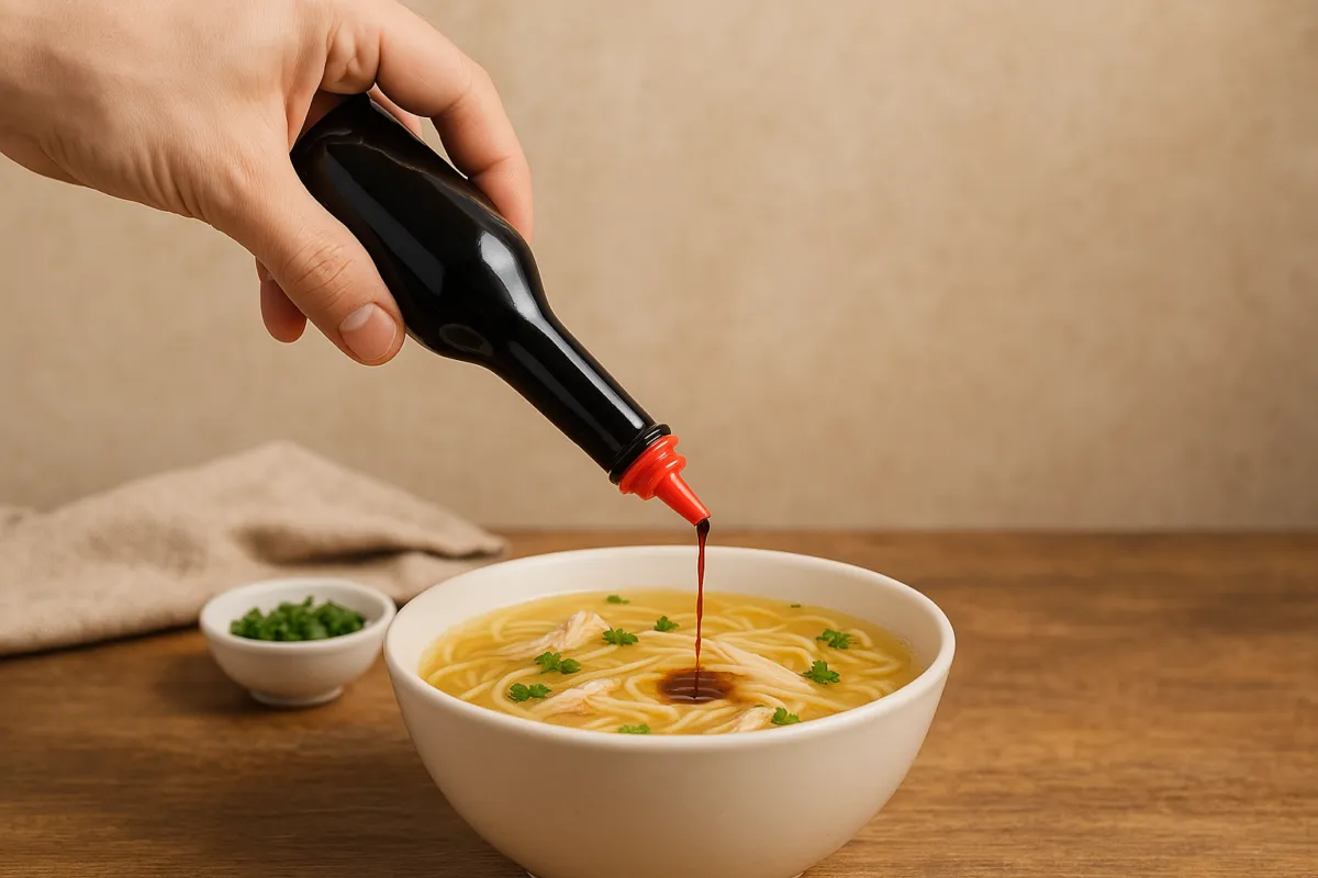 Doprawianie zupy sosem sojowym. Czy sos sojowy można zastąpić maggi? Pytanie, na kt&oacute;re odpowiedź znajdziesz w smaku.