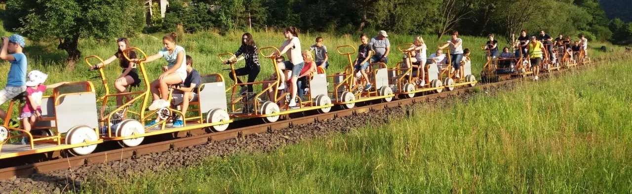 Bieszczadzkie Drezyny Rowerowe na torach