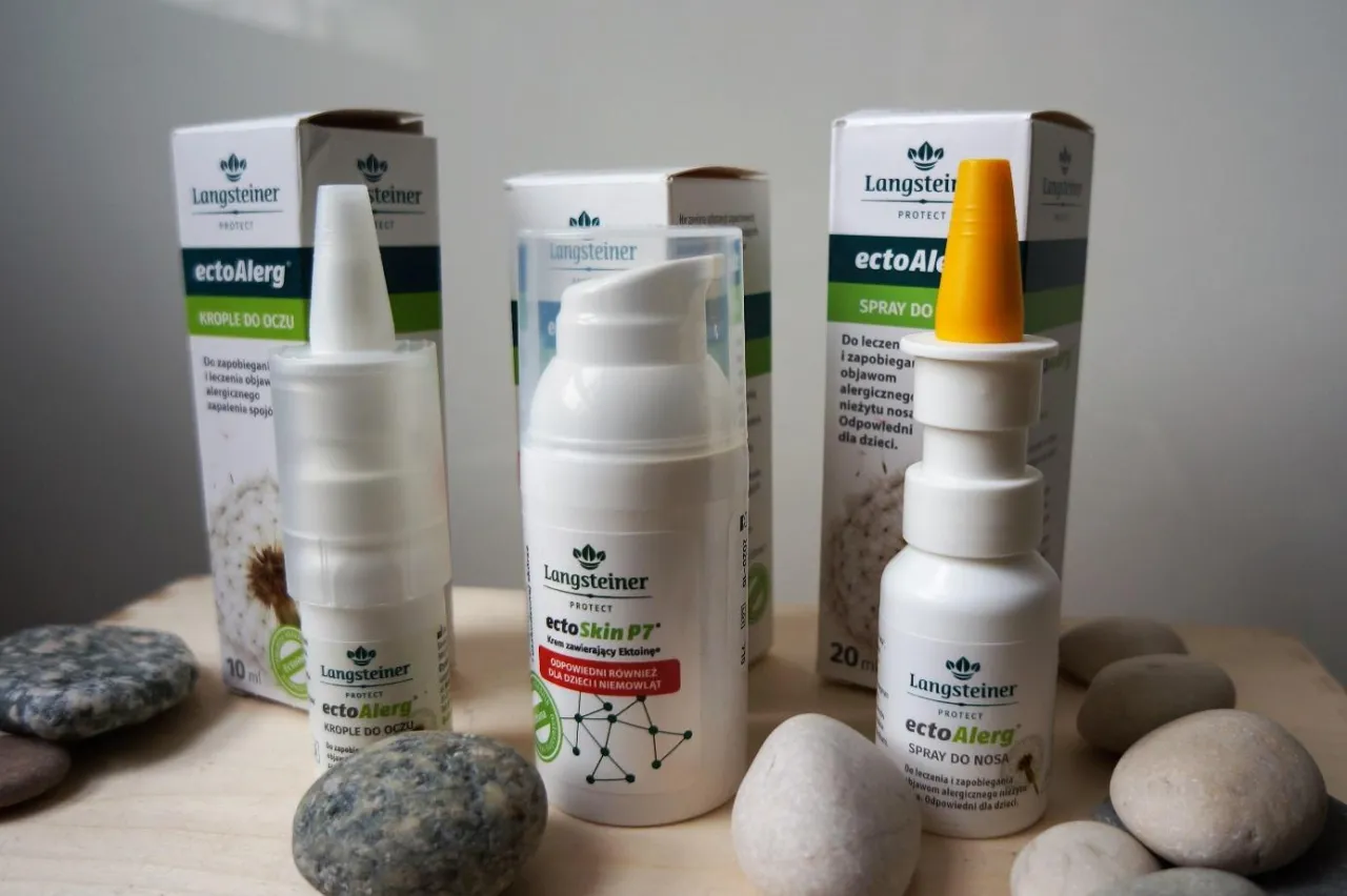 krople do oczu na alergię i spray do nosa