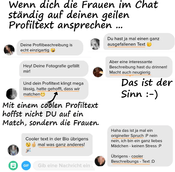 Person denkt &uuml;ber Dating Profil Bio nach