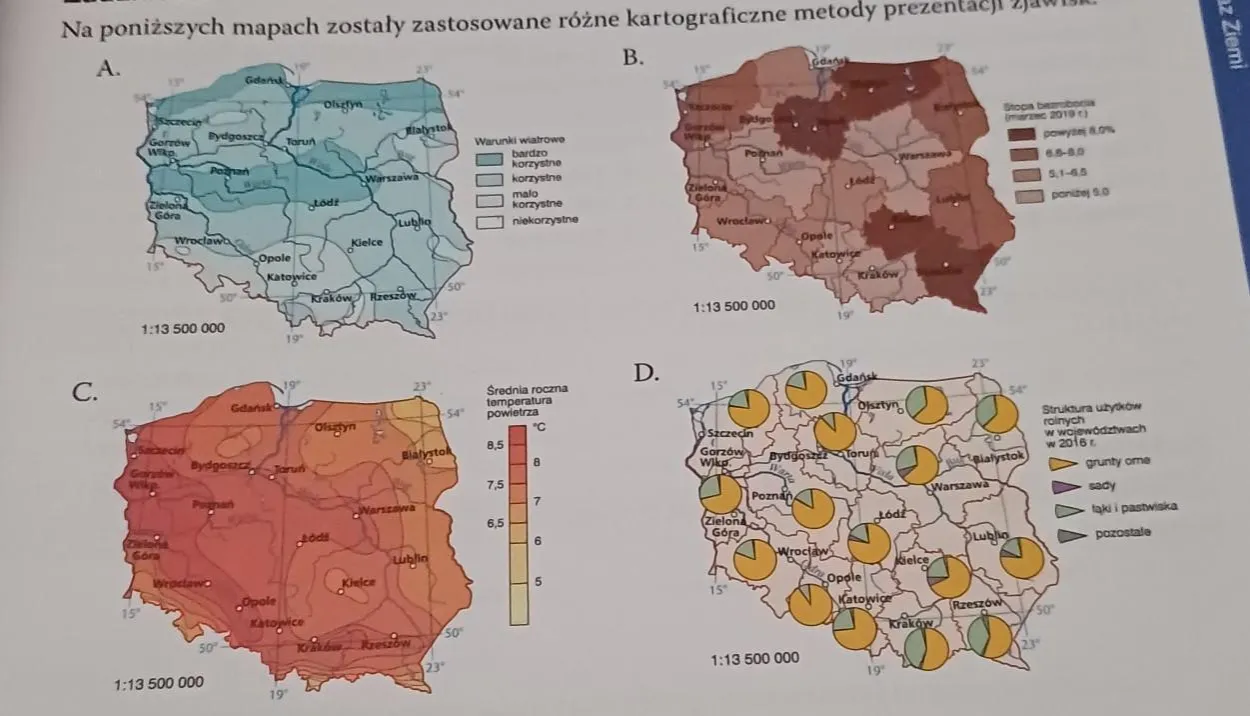 Zdjęcie Kartograficzne metody prezentacji zjawisk: kompletny poradnik na mapach