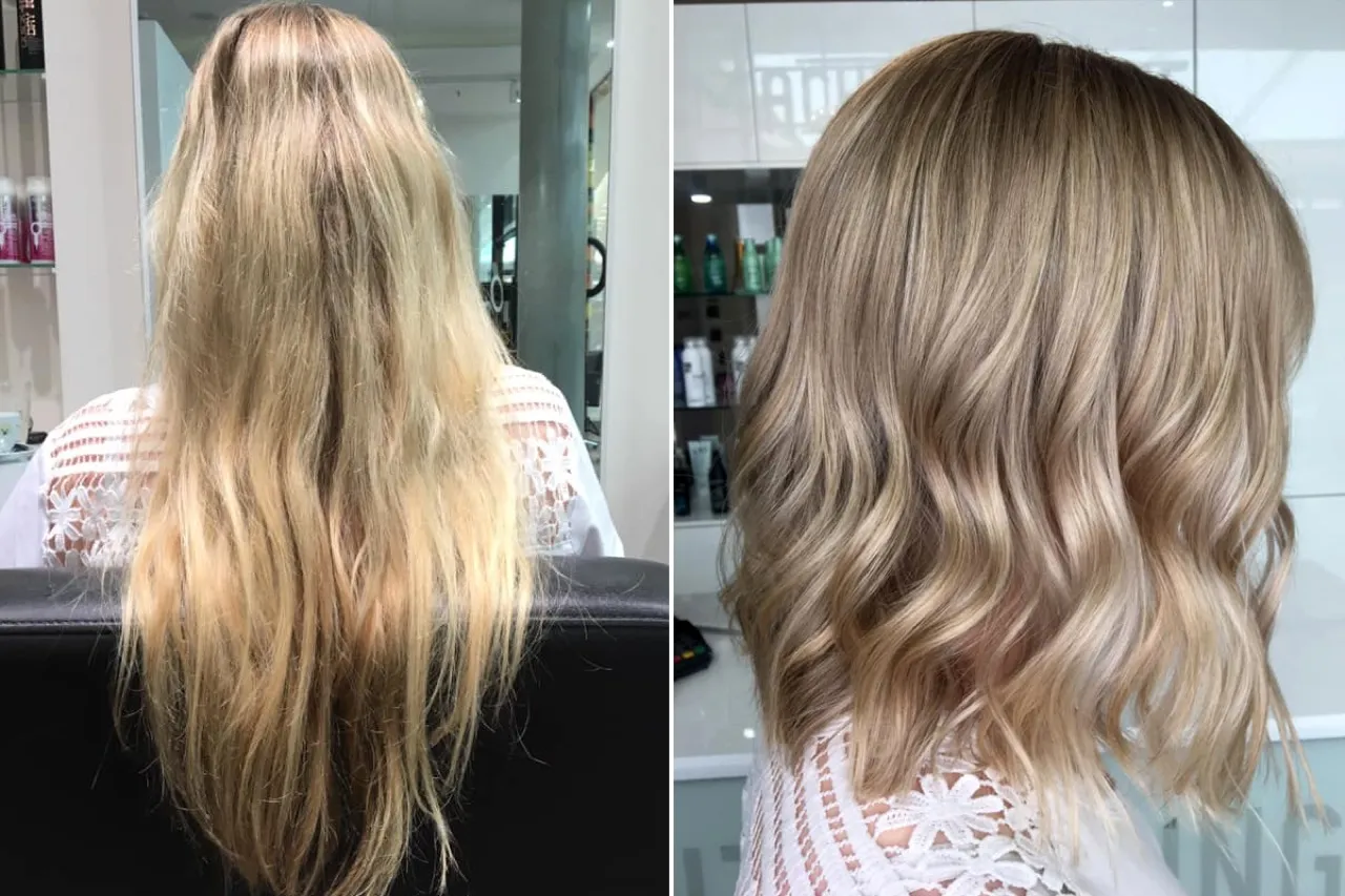 Stufenschnitt dickes Haar vorher nachher