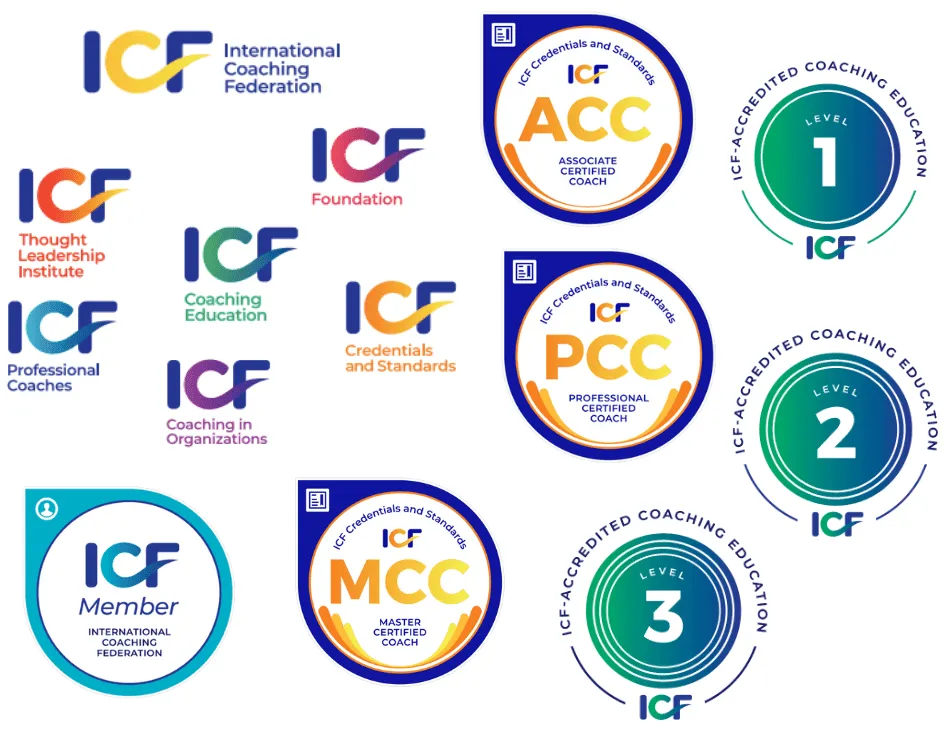 certyfikat ICF, logo EMCC, akredytacja coachingu