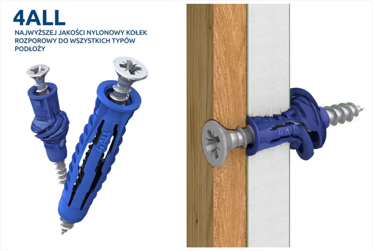 Rodzaje kołków do płyt gipsowo-kartonowych