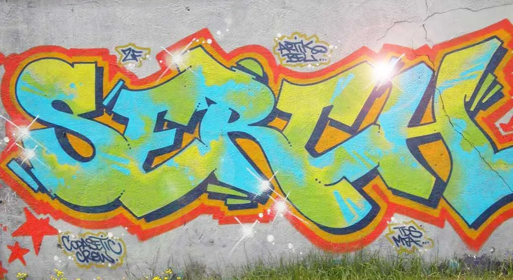 Graffiti Wildstyle vs Tagging Beispiele