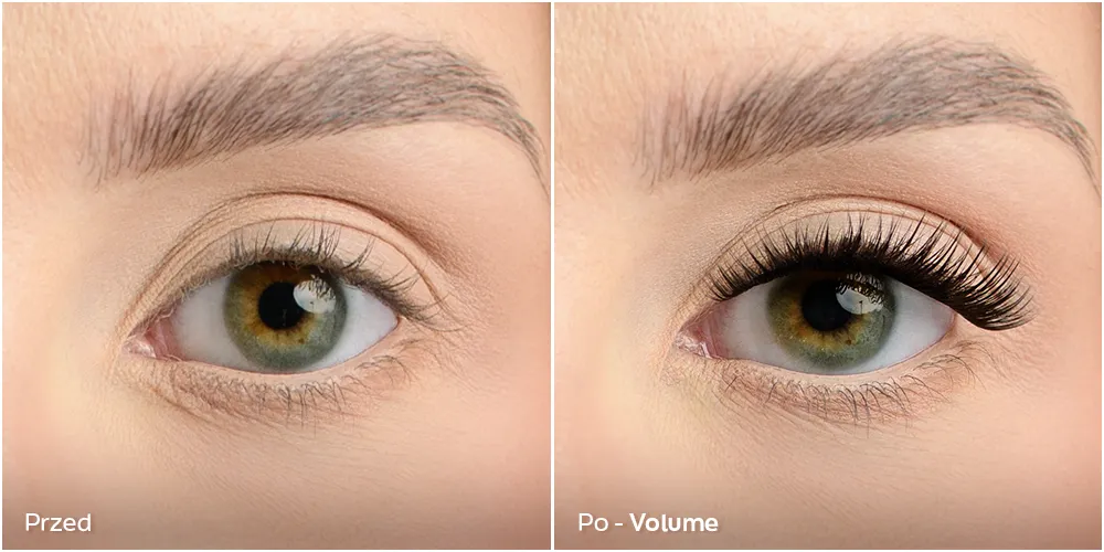 Rzęsy press-on aplikacja pod rzęsami
