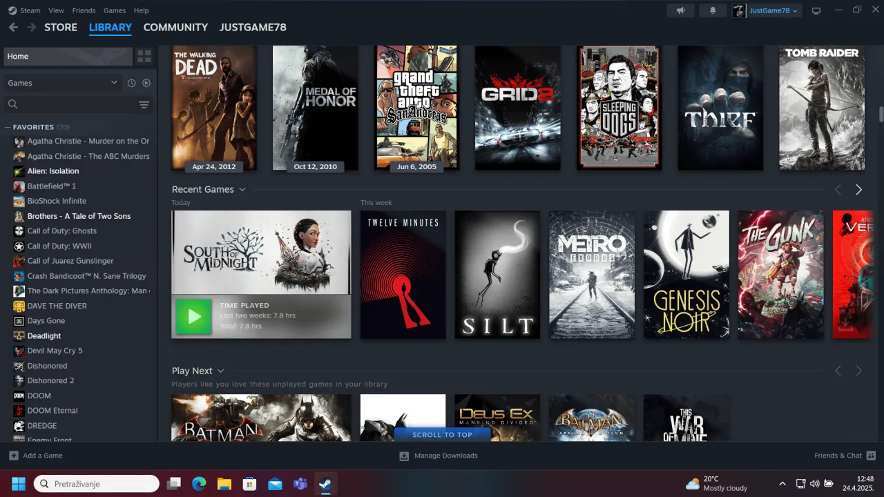 Steam library vastness, overwhelming game choice