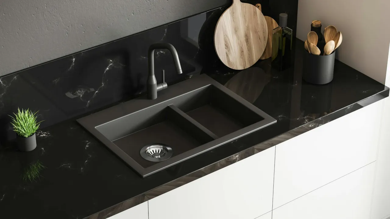 Impregnacja zlewozmywaka z konglomeratu olejem