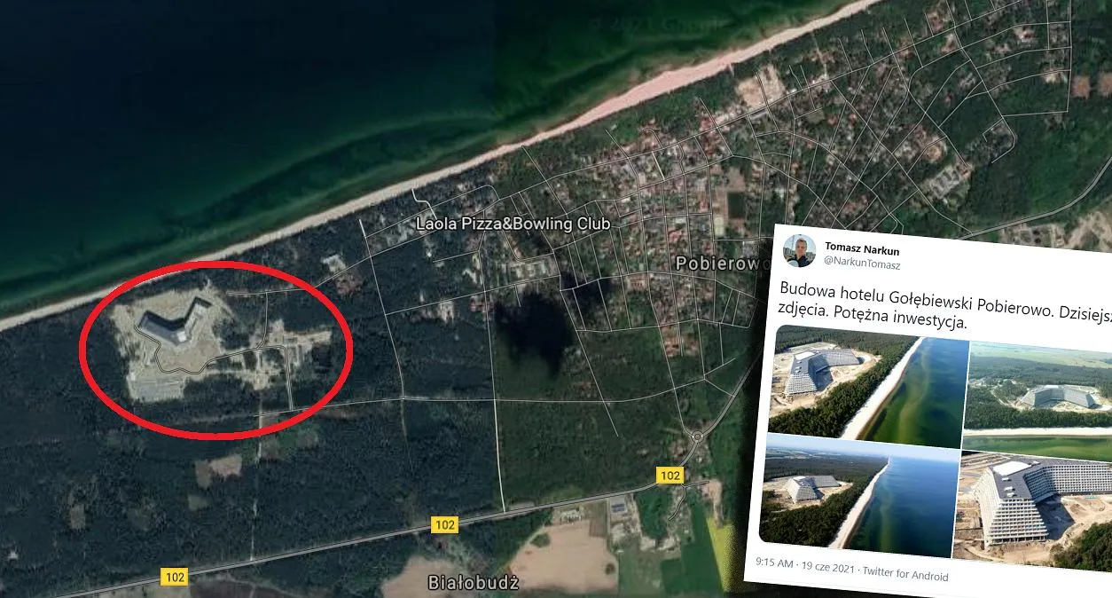 Mapa hoteli Gołębiewski w Polsce