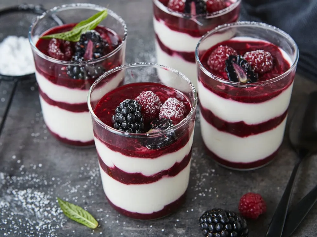 Dessert Dekoration Beeren