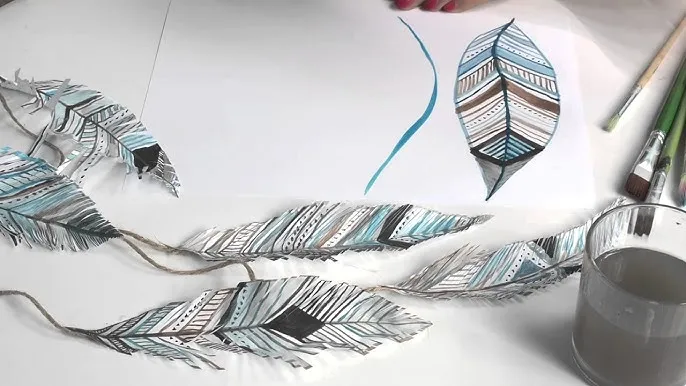 techniki pi&oacute;r z bibuły