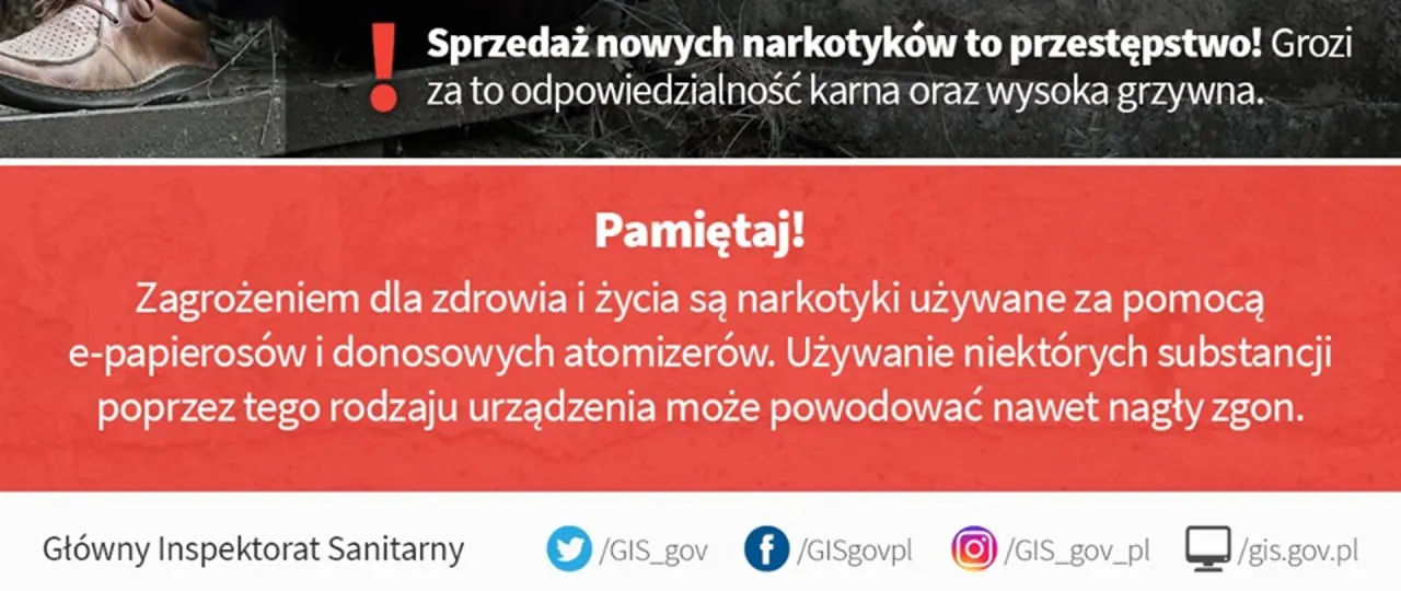 różnice narkotyki dopalacze infografika