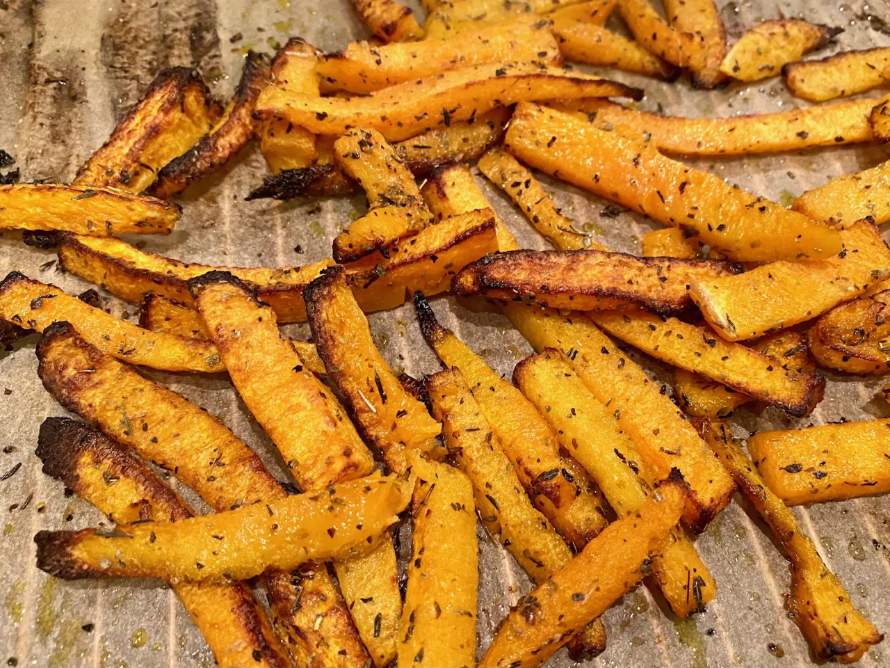 frytki z dyni hokkaido idealnie upieczone