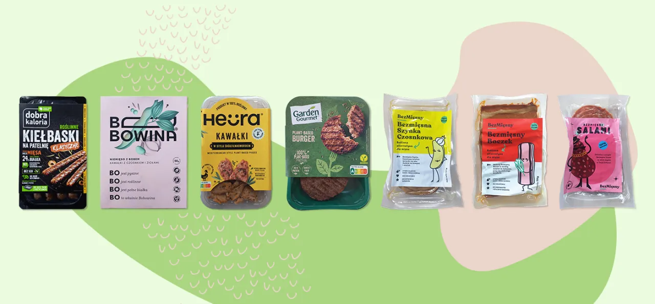 różne roślinne zamienniki mięsa