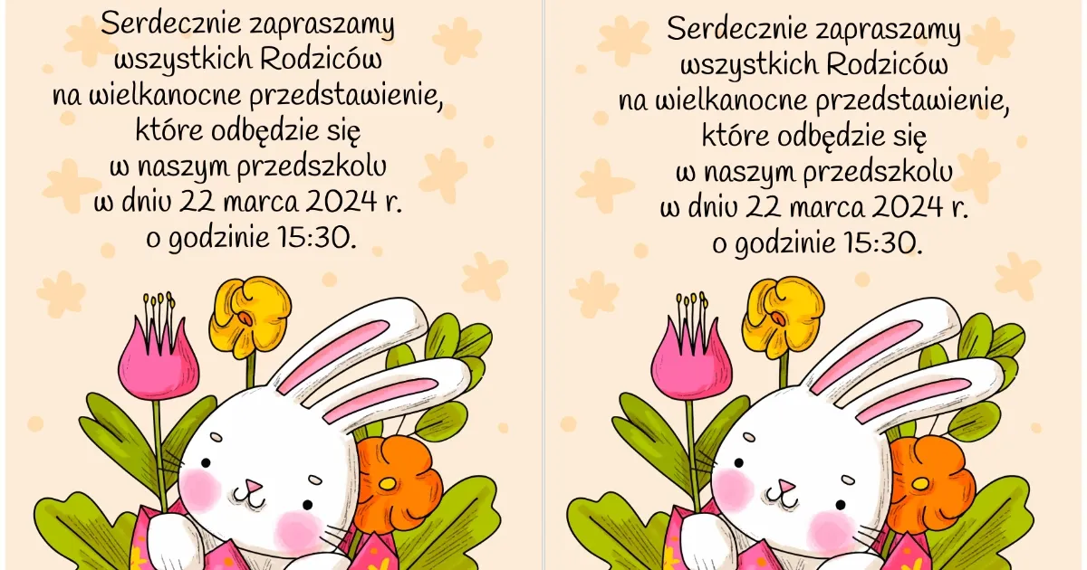 kreatywne zaproszenie na warsztaty wielkanocne w przedszkolu
