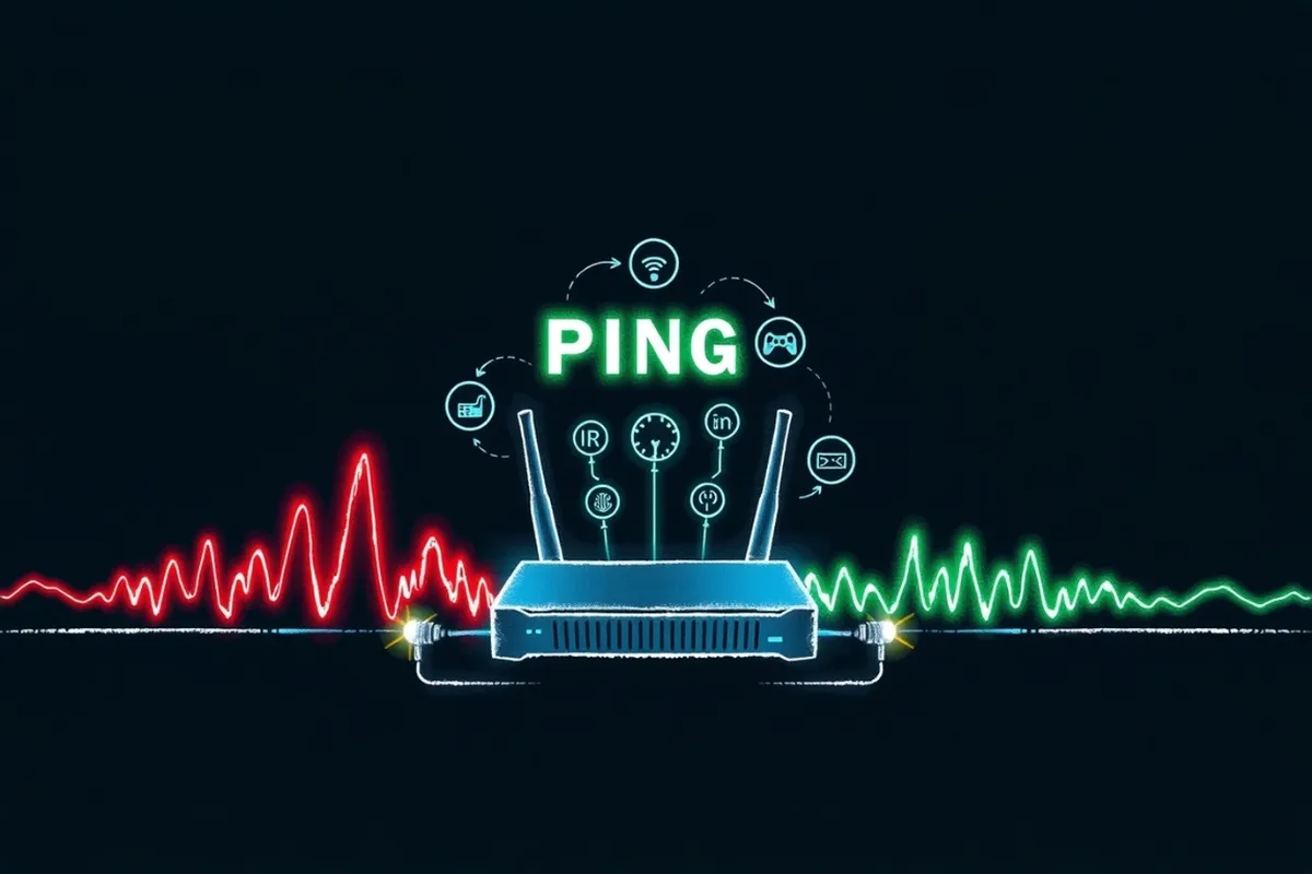 wizualizacja pingu w grach sieciowych