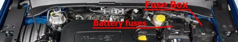 lokalizacja skrzynki bezpiecznik&oacute;w jeep compass komora silnika