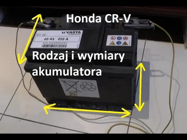 Tabela akumulatorów Honda CRV 2.0 benzyna generacje