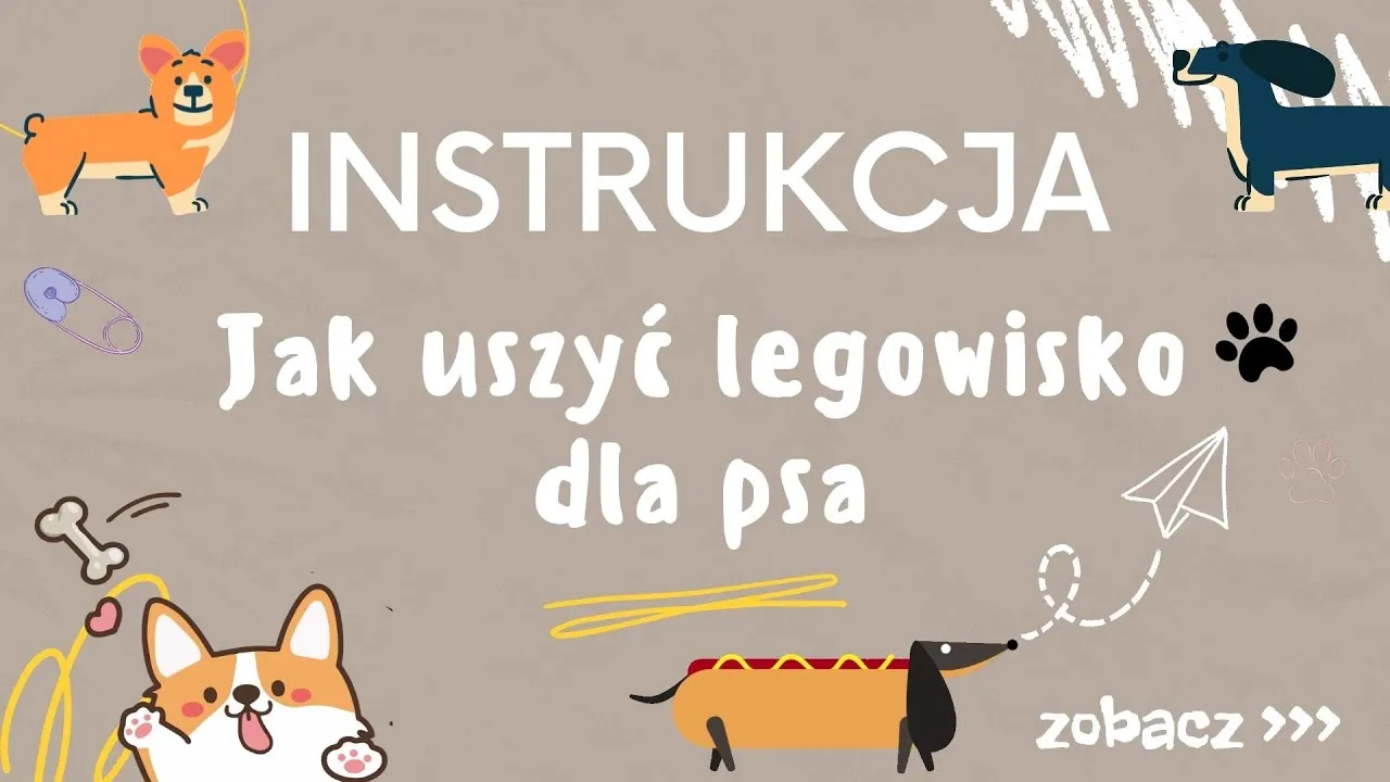 Zdjęcie Jak uszyć legowisko dla psa - prosty wykrój i sprawdzone materiały