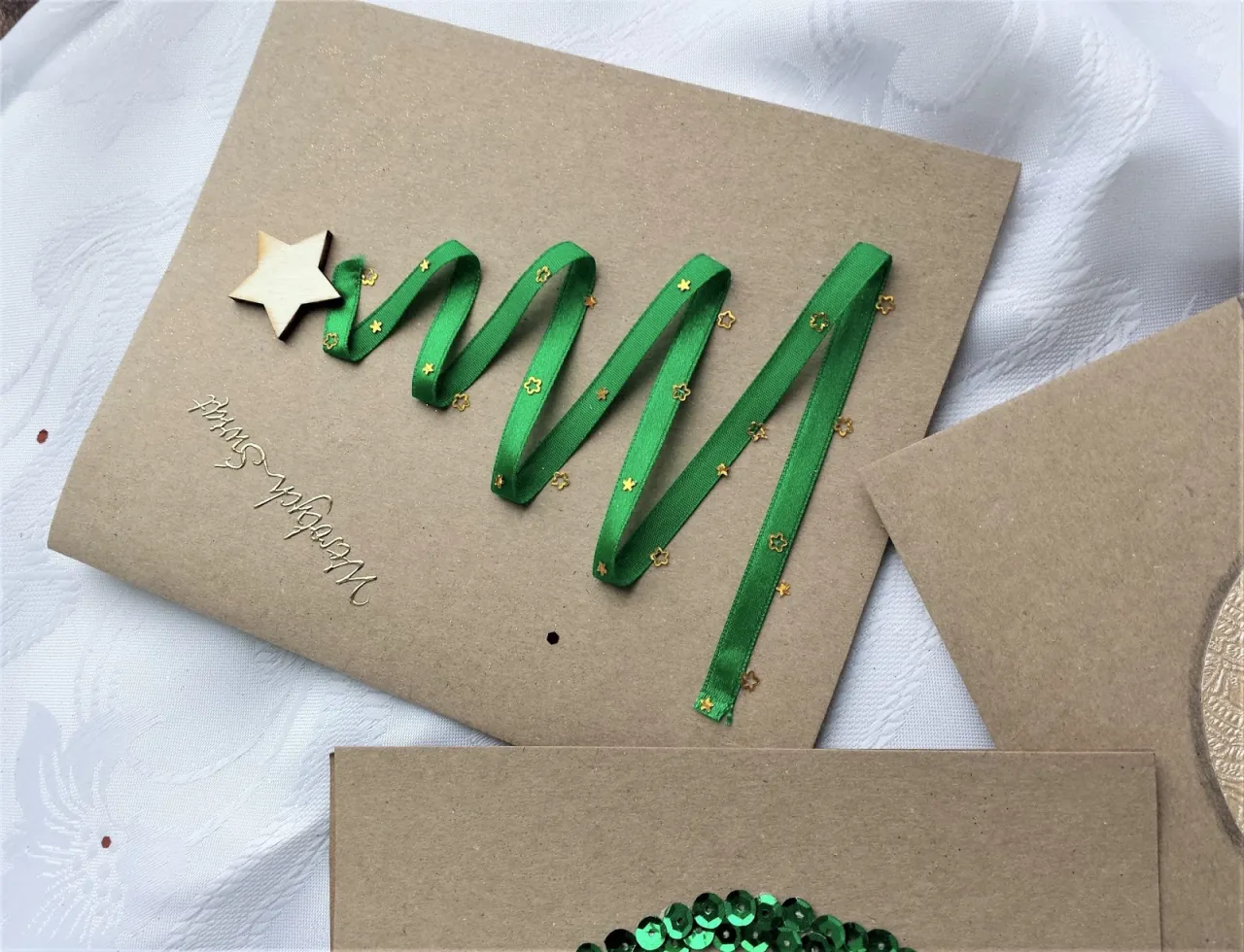 proste kartki świąteczne diy