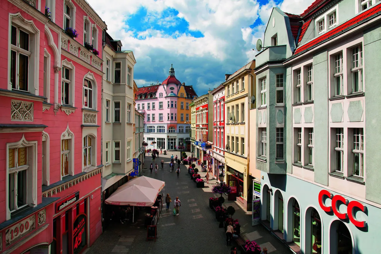 Zielona G&oacute;ra Stare Miasto deptak