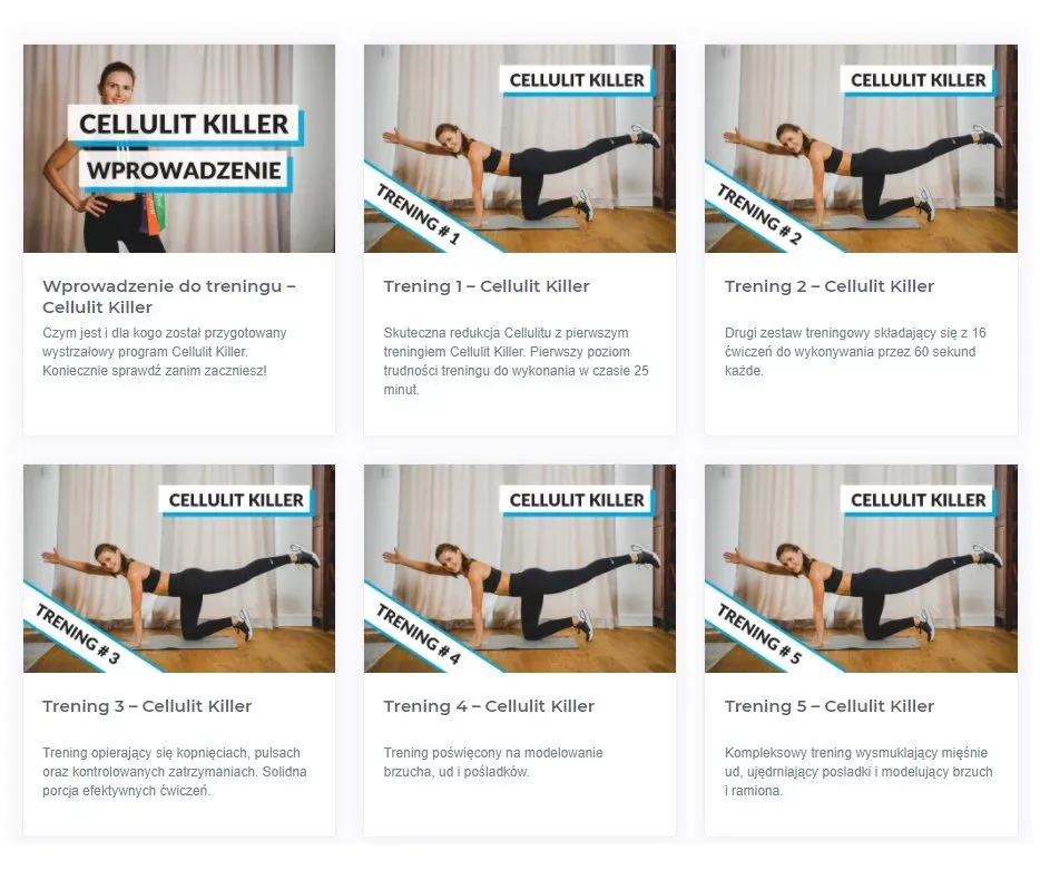 kobieta ćwiczy na cellulit uda pośladki