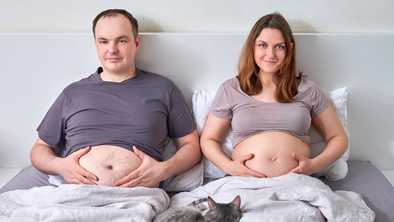 Mężczyzna z objawami ciąży wsp&oacute;łczulnej