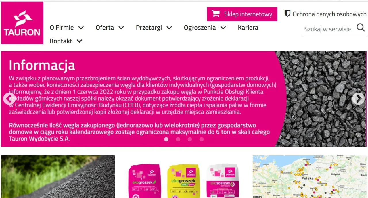 Sklep PGG Tauron ekogroszek zakup