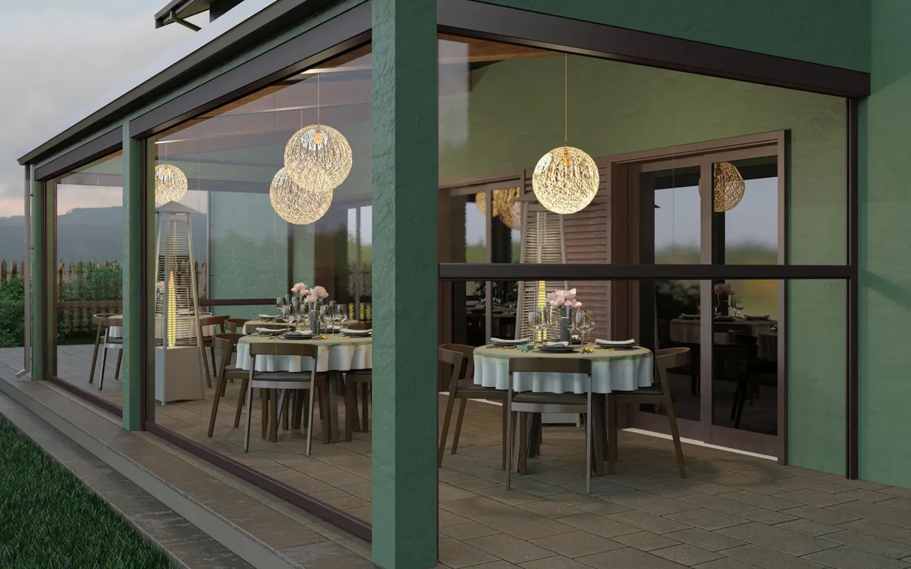 Zdjęcie Rolety Zewnętrzne Przezroczyste - Najlepsze Rolety na Taras