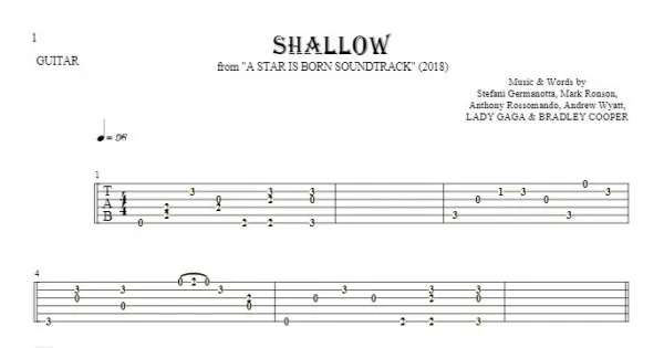 Zdjęcie Jak zagrać na gitarze jedna z gwiazd - łatwe chwyty i tabulatura