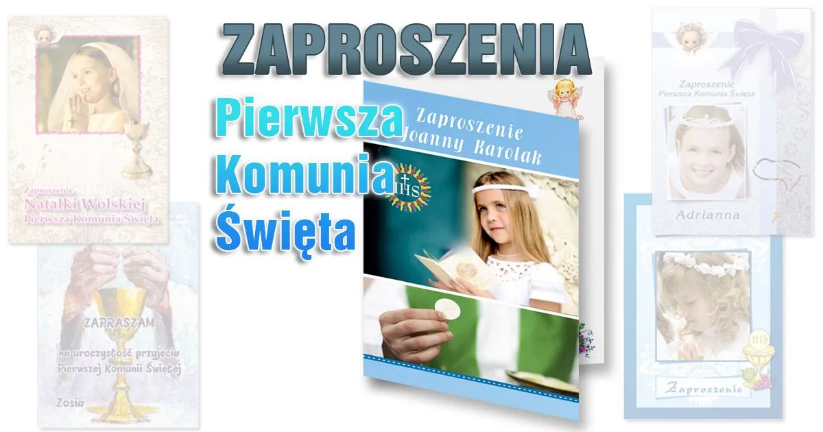 Zdjęcie Jak zaprosić na komunię wierszyk - piękne pomysły na zaproszenia