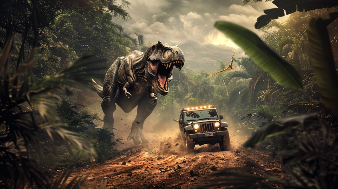 Zdjęcie "Jurassic Park" - kolejność oglądania przygód z dinozaurami