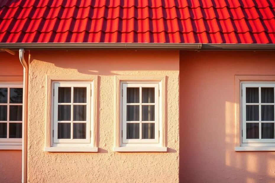Zdjęcie Jaki kolor elewacji do czerwonego dachu i białych okien - idealne połączenia kolorystyczne
