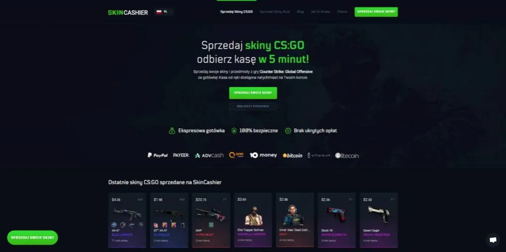 Zdjęcie Najlepsze platformy do sprzedaży skinów CS:GO - Poradnik 2025