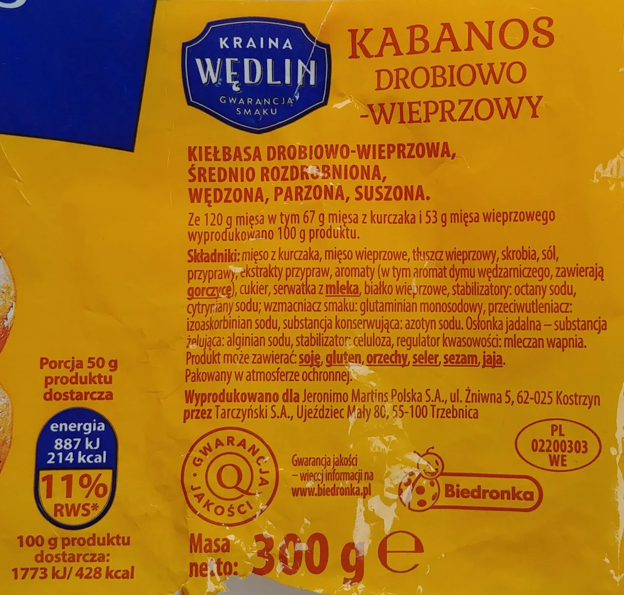 Zdjęcie Ile kalorii ma kabanos drobiowy Tarczyński? Zaskakujące wartości odżywcze