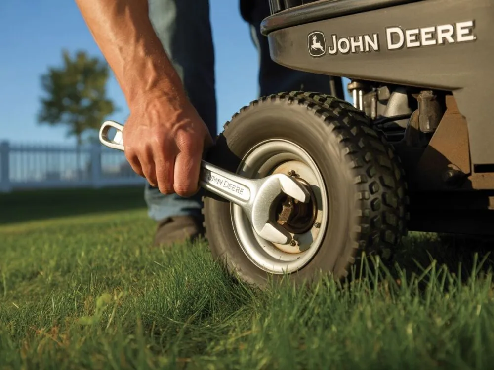 Zdjęcie Jak zdjąć koło z kosiarki? Prosty poradnik krok po kroku